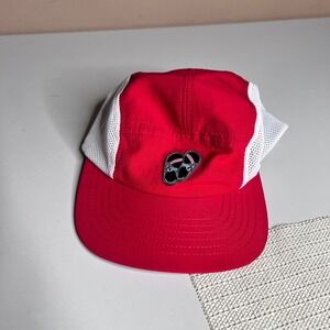 Topo Designs x Chaco 5 Panel Mesh Camper Hat Red White Made in USA Cap